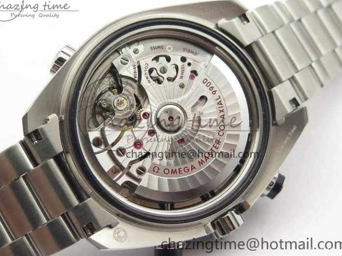 0218 Planet Ocean Master Chrono SS OM 1:1 Best Edition Gray Dial On SS Bracelet A9900 V Efficient 8116